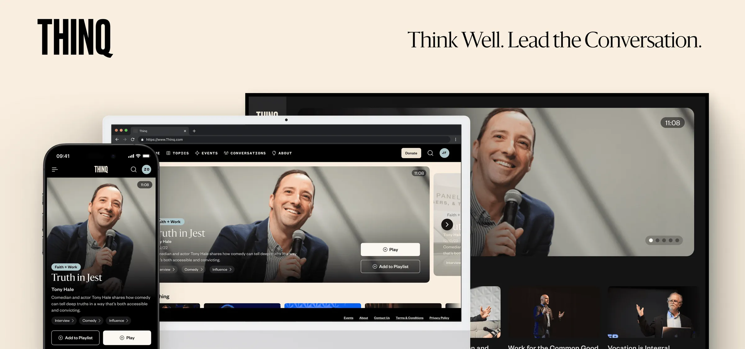 Thinq Media screen 1